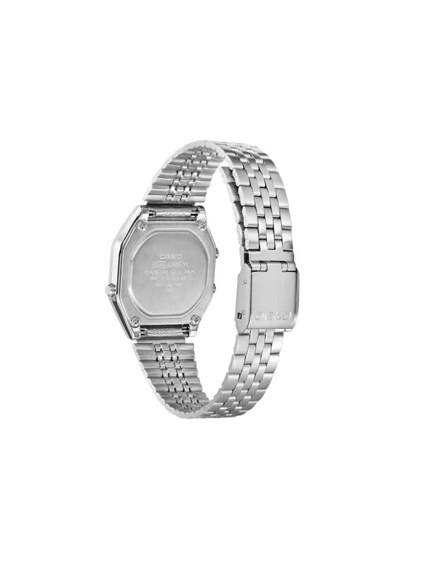 Часы Casio Standard Classic Retro Digital Watch 'Silver Black' — изображение 4 из 4, оттенок серебряный