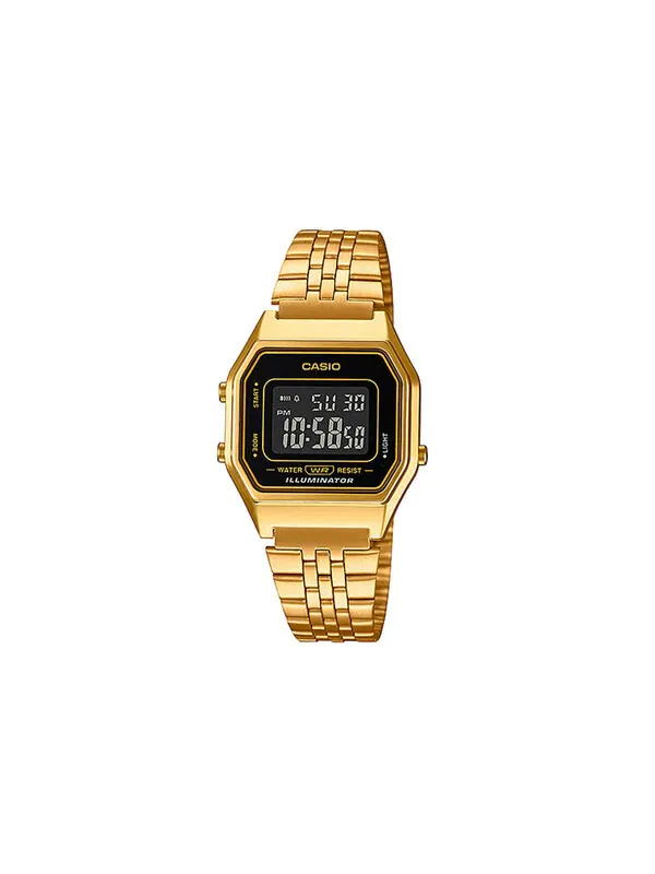 Часы CASIO Waterproof Quartz Unisex Mens Gold Digital — изображение 2 из 4, оттенок золото