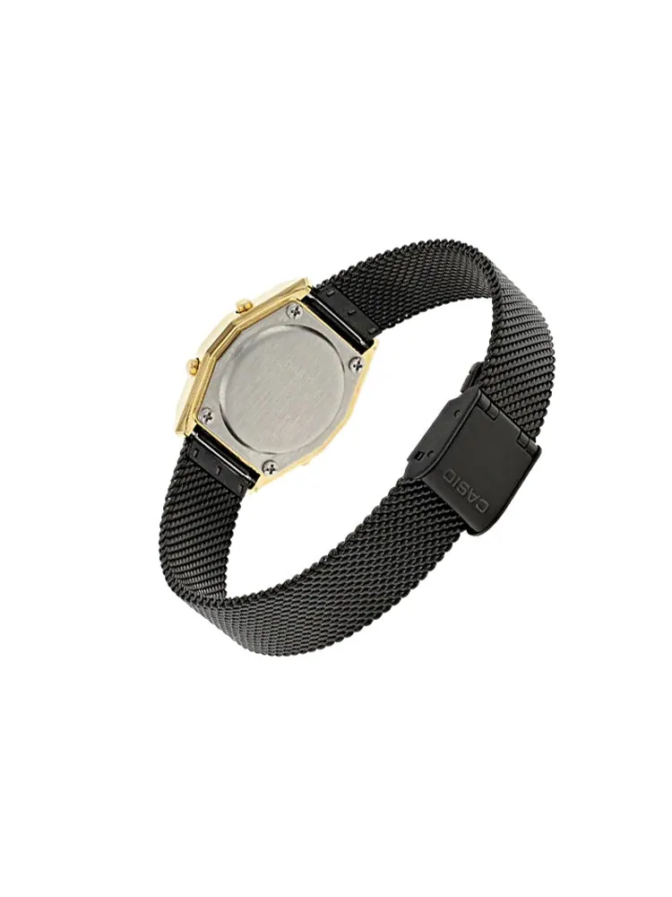 Мужские кварцевые водонепроницаемые аналоговые мужские часы Casio BlackGold Digital — изображение 2 из 3, оттенок золотистый