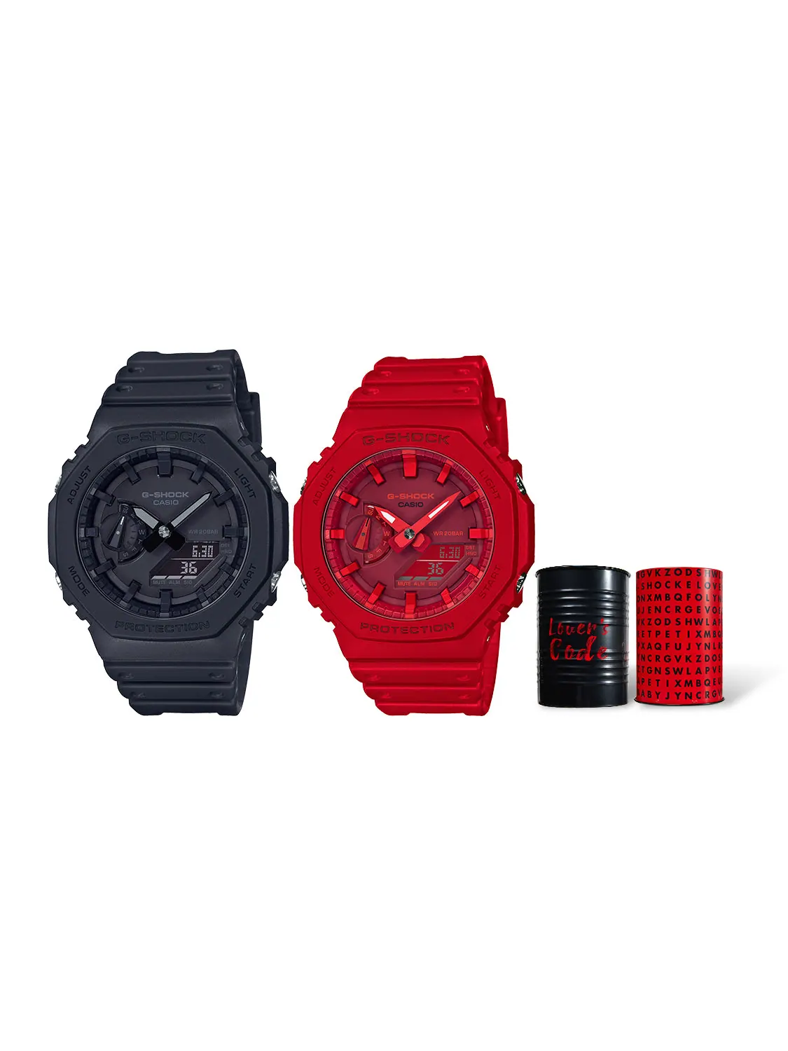 Набор инструментов для любителей Casio G-Shock Analog 'Black & Red' — изображение 2 из 6, оттенок черный красный