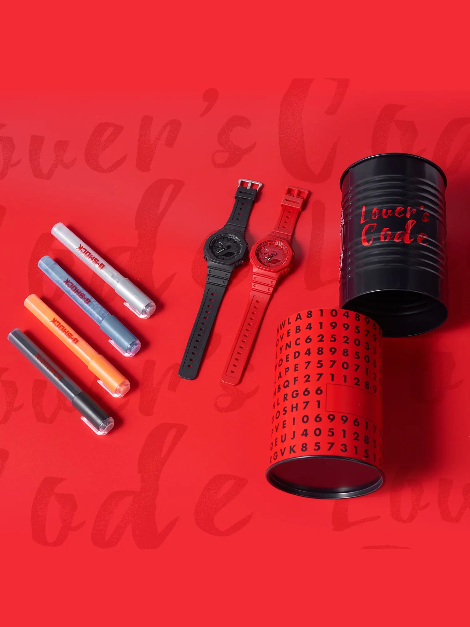 Набор инструментов для любителей Casio G-Shock Analog 'Black & Red' — изображение 4 из 6, оттенок черный красный