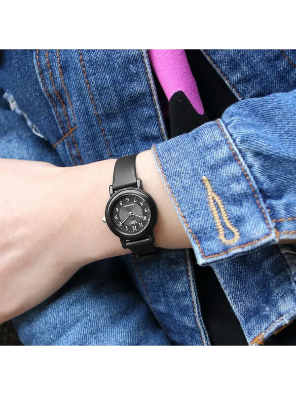 Часы CASIO Stainless Steel Strap Quartz Waterproof Black Analog — изображение 2 из 3, оттенок черный
