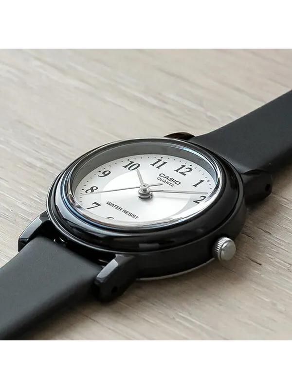 Часы CASIO Stainless Steel Strap Quartz Waterproof Black Analog — изображение 2 из 4, оттенок черный
