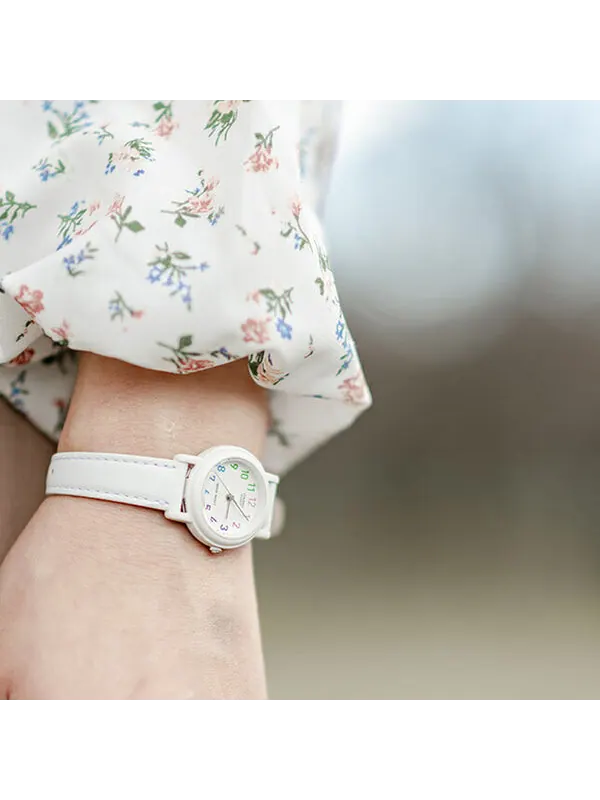 Часы CASIO Classic Fashion Elegant Minimalistic Macaron Waterproof Retro Quartz Leather Strap Watch — изображение 2 из 4