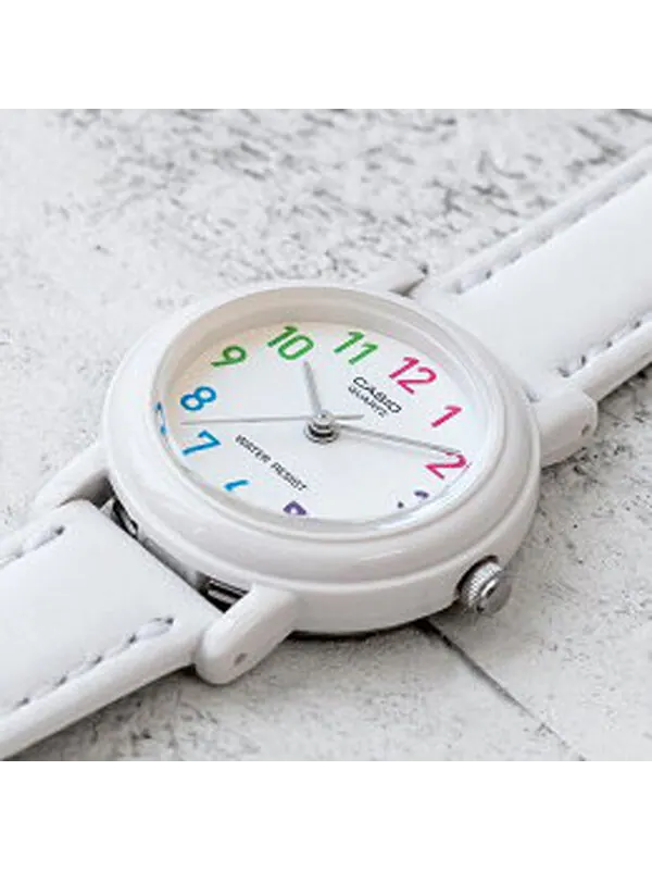 Часы CASIO Classic Fashion Elegant Minimalistic Macaron Waterproof Retro Quartz Leather Strap Watch — изображение 3 из 4
