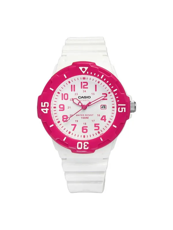 Часы CASIO Waterproof Pink/White Analog — изображение 1 из 4, оттенок розовый/белый