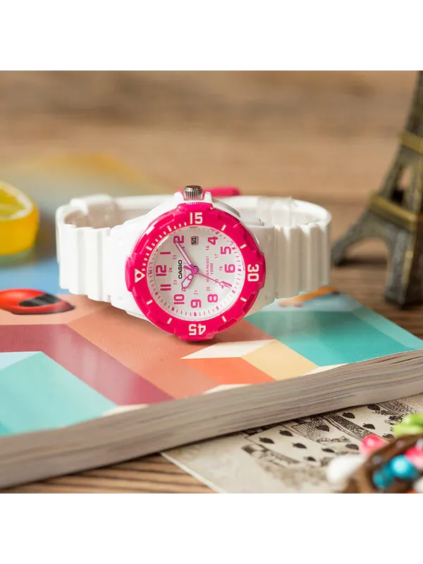Часы CASIO Waterproof Pink/White Analog — изображение 2 из 4, оттенок розовый/белый