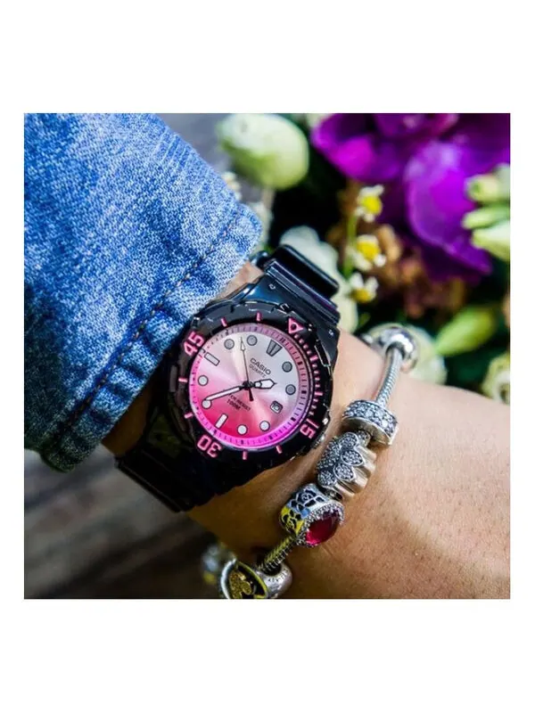 Часы Quartz Waterproof Sports Pink Gradient Pink Analog — изображение 1 из 2, оттенок розовый