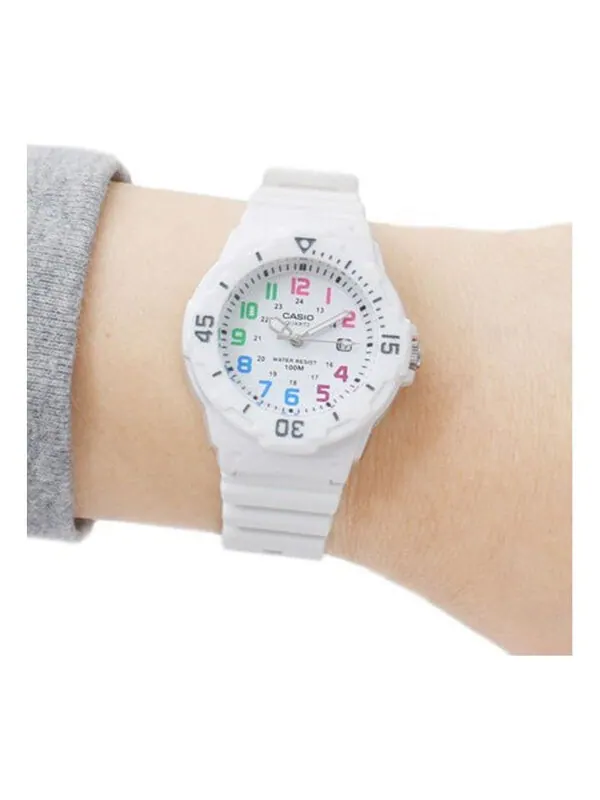 Часы CASIO Waterproof Sports Quartz White Analog — изображение 1 из 2, оттенок белый