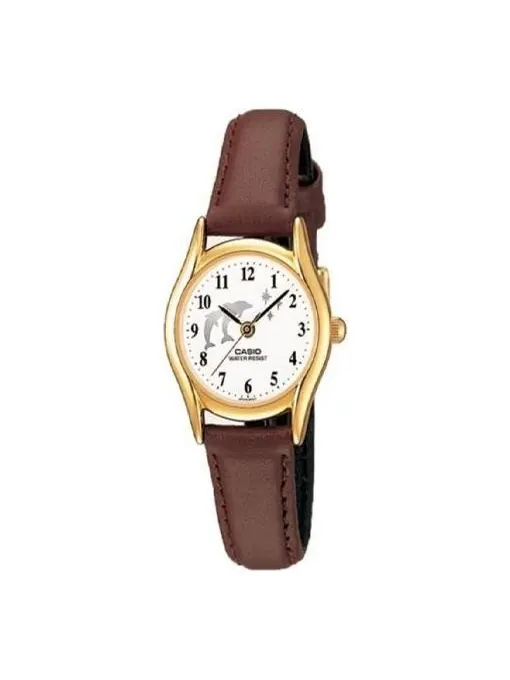 Часы CASIO Quartz Waterproof Brown Analog — изображение 1 из 2, оттенок коричневый