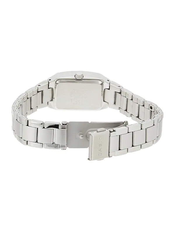 Часы CASIO Metal HandsQuartz WhiteDial Plate Waterproof Silver Analog — изображение 4 из 4, оттенок серебряный