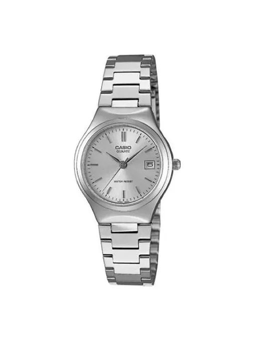 Часы CASIO Stainless Steel Strap Silver Analog — изображение 1 из 2, оттенок серебряный