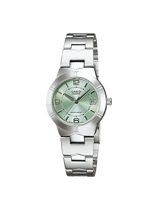 Часы CASIO Quartz Waterproof Green Analog — изображение 1 из 4, оттенок зеленый