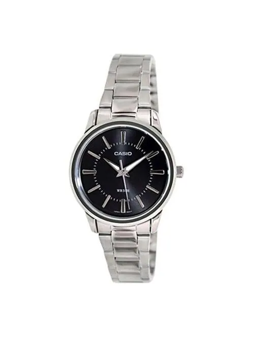 Часы CASIO Waterproof Stainless Steel Strap Quartz Silver Analog — изображение 1 из 3, оттенок серебряный