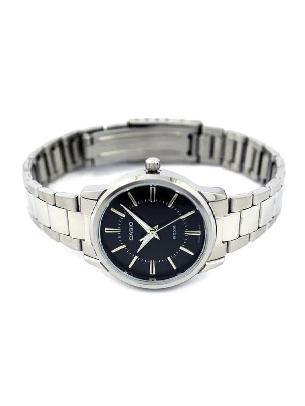Часы CASIO Waterproof Stainless Steel Strap Quartz Silver Analog — изображение 2 из 3, оттенок серебряный