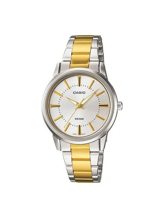 Часы CASIO 50m Waterproof Gold Color Stainless Steel Strap Couple Unisex Mens Analog — изображение 1 из 1, оттенок мульти