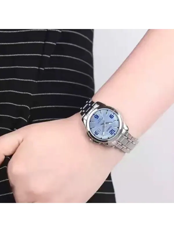 Часы CASIO Quartz es Silver Analog — изображение 3 из 4, оттенок серебряный