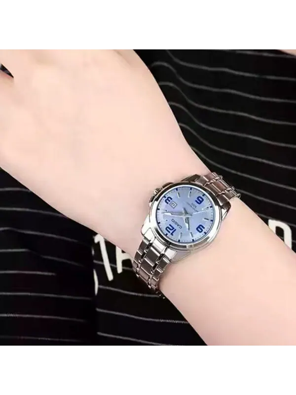 Часы CASIO Quartz es Silver Analog — изображение 4 из 4, оттенок серебряный