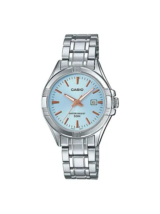 Часы CASIO Waterproof Quartz Blue Analog — изображение 1 из 2, оттенок синий