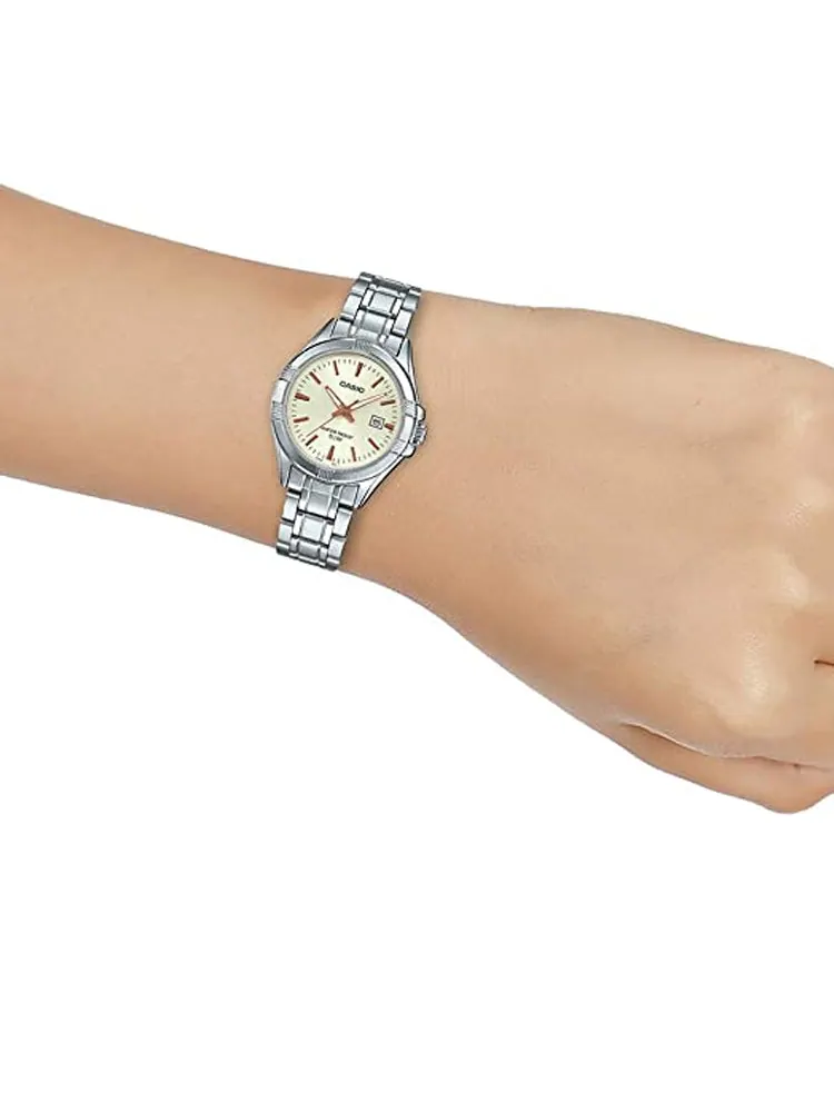 Часы CASIO Quartz Waterproof Silver Analog — изображение 2 из 2, оттенок серебряный