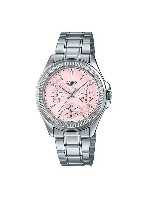Часы Casio Retro Analog Watch 'Pink Silver' — изображение 1 из 4, оттенок серебристо-розовый