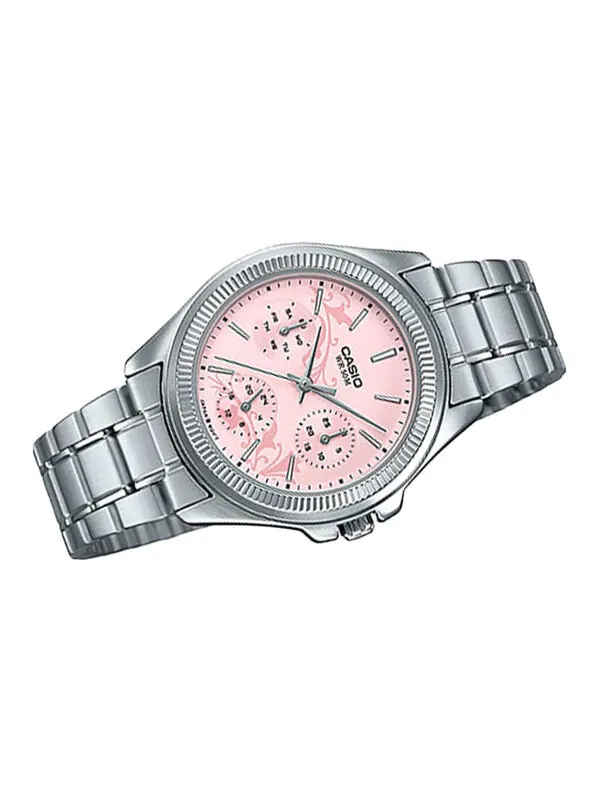 Часы Casio Retro Analog Watch 'Pink Silver' — изображение 3 из 4, оттенок серебристо-розовый