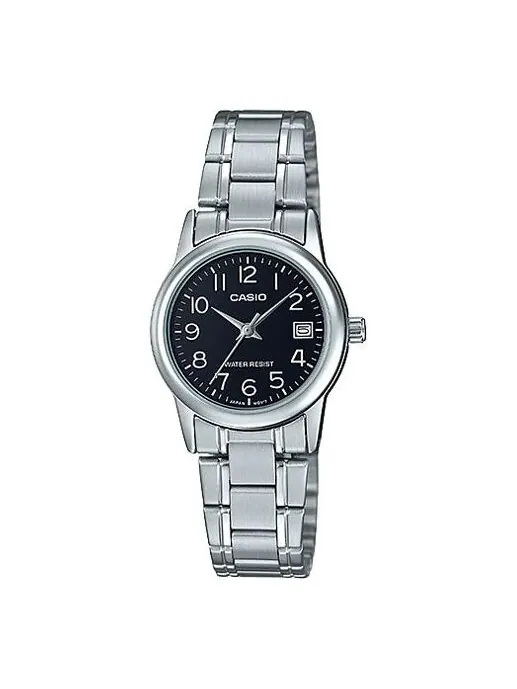 Часы CASIO DRESS Series Simplicity Quartzes Black Stainless Steel Strap Black Watch Dial Black — изображение 1 из 2