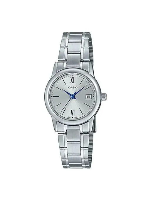 Часы CASIO Waterproof Stainless Steel Strap Silver Analog — изображение 1 из 4, оттенок серебряный