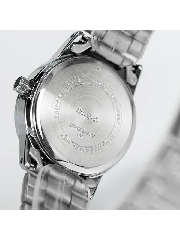 Часы CASIO Waterproof Stainless Steel Strap Silver Analog — изображение 4 из 4, оттенок серебряный