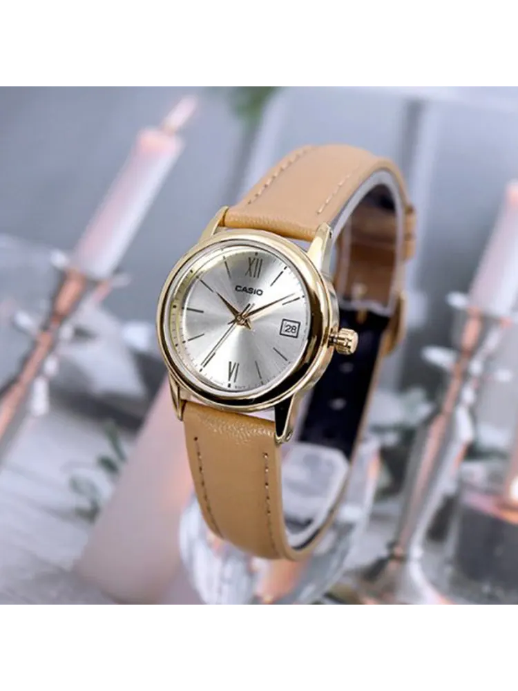 Часы Casio, арт. LTP-V002GL-7B3 — изображение 4 из 4, оттенок коричневый
