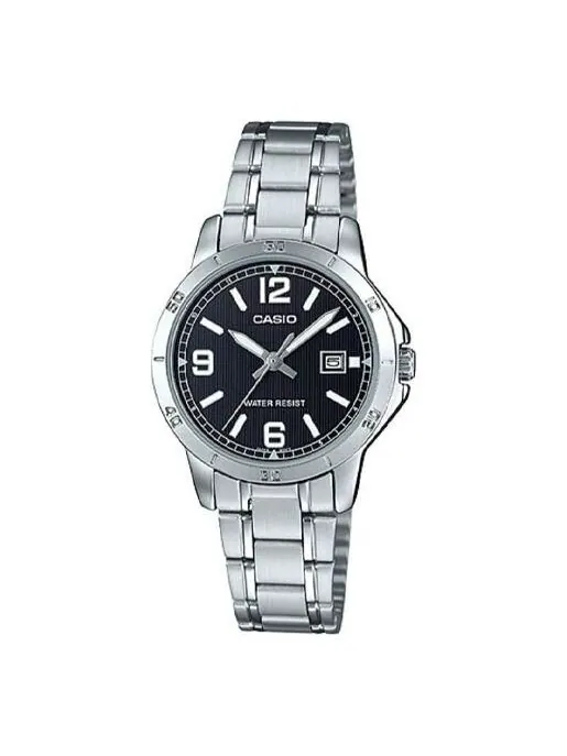 Часы CASIO Female DRESS Japan / South Korea Fashion Black Analog — изображение 1 из 2, оттенок черный