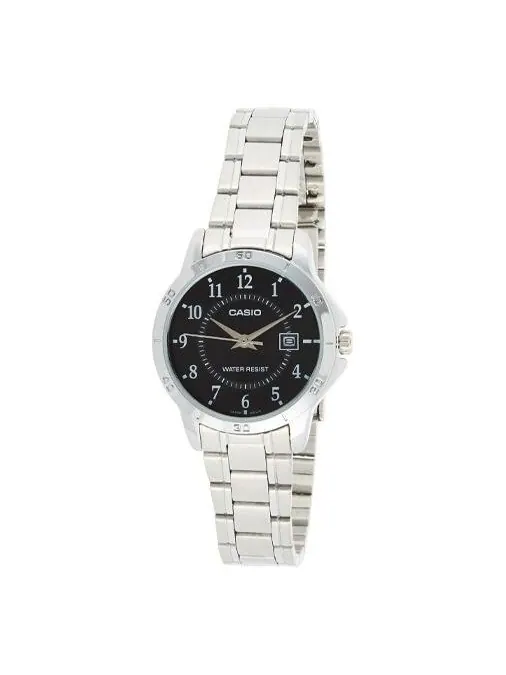 Часы CASIO Quartz Waterproof Black Analog — изображение 1 из 2, оттенок черный