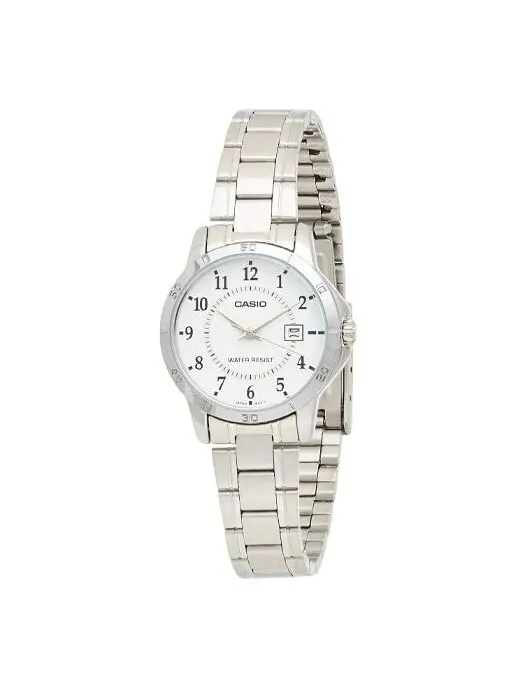 Часы CASIO Quartz Waterproof Silver Analog — изображение 1 из 4, оттенок серебряный