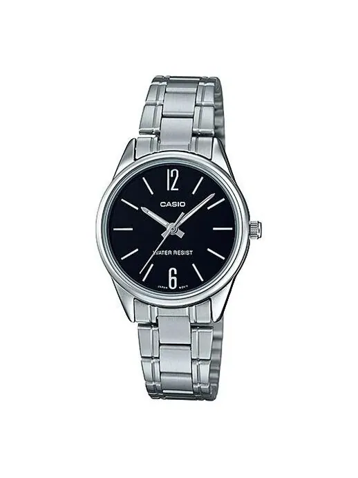 Часы CASIO Waterproof Stainless Steel Strap Quartz Silver Analog — изображение 1 из 2, оттенок серебряный