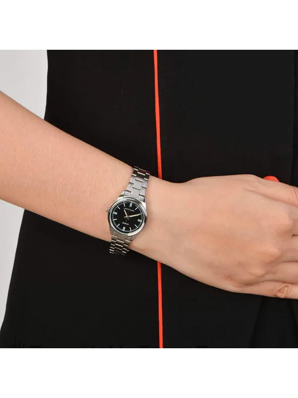 Часы CASIO Waterproof Stainless Steel Strap Quartz Silver Analog — изображение 2 из 2, оттенок серебряный