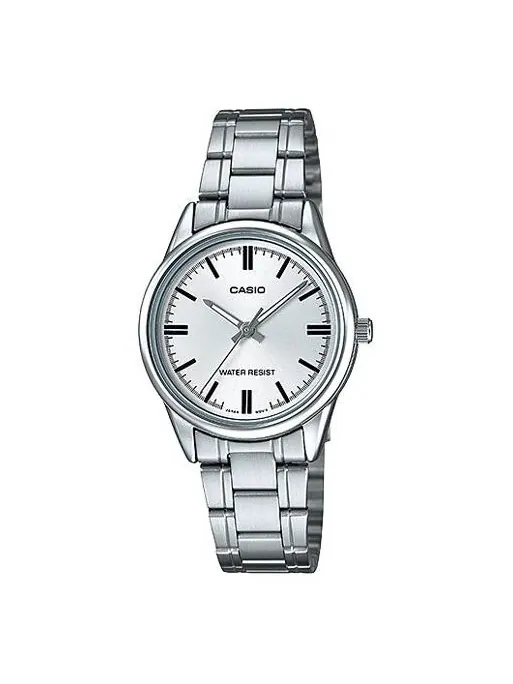 Часы CASIO Waterproof Stainless Steel Strap Quartz Silver Analog — изображение 1 из 3, оттенок серебряный