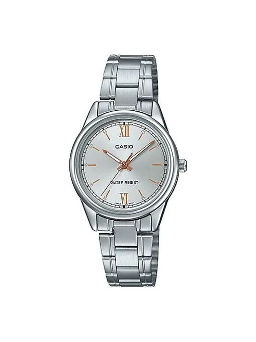 Часы CASIO Quartz Waterproof Silver Analog — изображение 1 из 4, оттенок серебряный