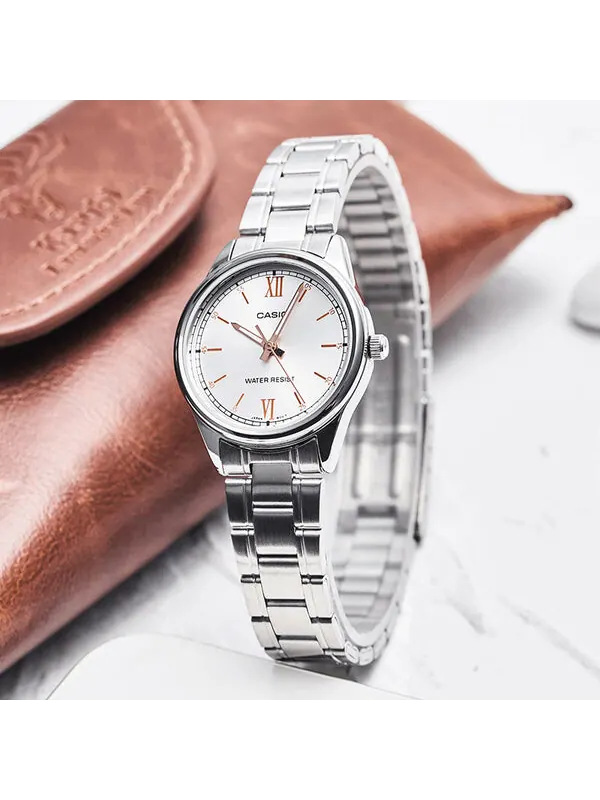 Часы CASIO Quartz Waterproof Silver Analog — изображение 2 из 4, оттенок серебряный