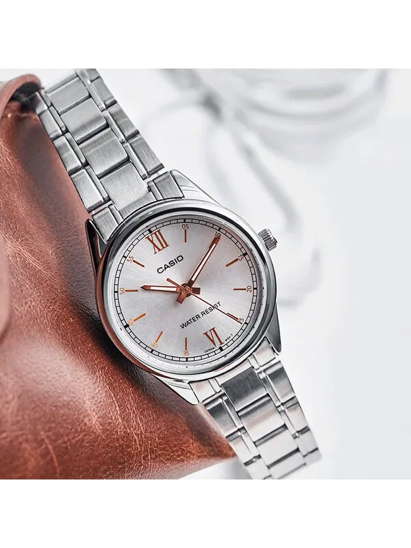 Часы CASIO Quartz Waterproof Silver Analog — изображение 4 из 4, оттенок серебряный