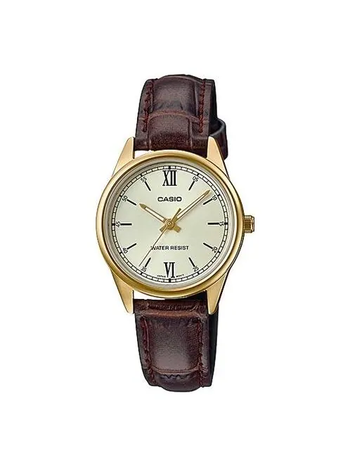 Часы CASIO DRESS Series Belt Wrist Golden Dial Quartz Waterproof Gold Watch Dial Gold Analog — изображение 1 из 3