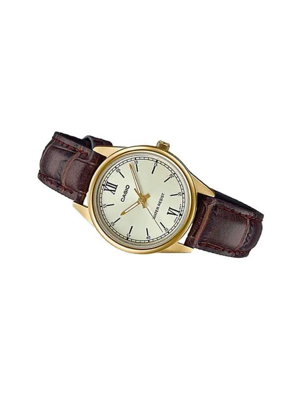 Часы CASIO DRESS Series Belt Wrist Golden Dial Quartz Waterproof Gold Watch Dial Gold Analog — изображение 2 из 3