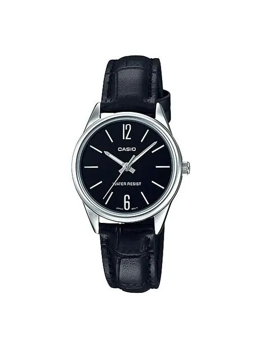 Часы CASIO Quartz Waterproof Black Analog — изображение 1 из 2, оттенок черный