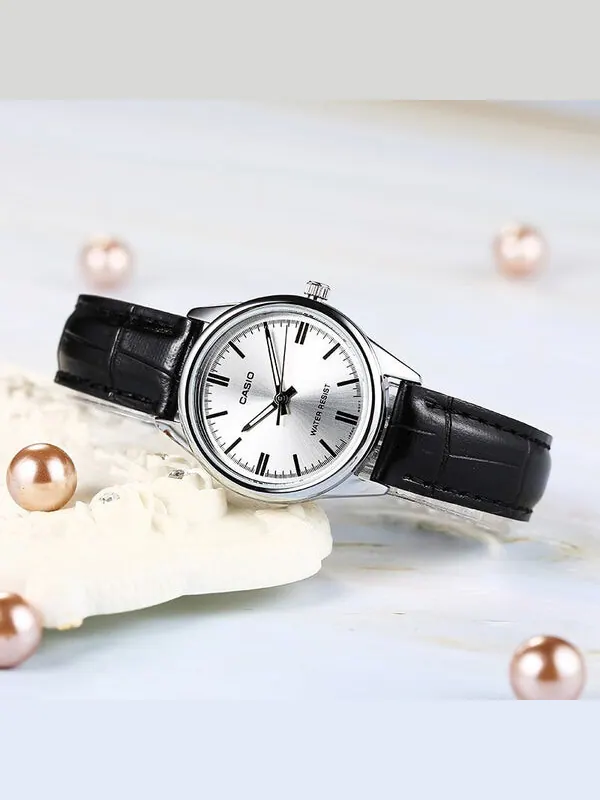 Часы CASIO Female DRESS Japan / South Korea Fashion Quartz Black Analog — изображение 2 из 4, оттенок черный