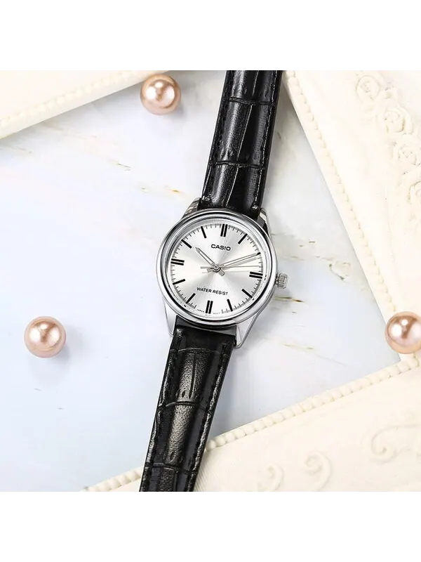 Часы CASIO Female DRESS Japan / South Korea Fashion Quartz Black Analog — изображение 4 из 4, оттенок черный