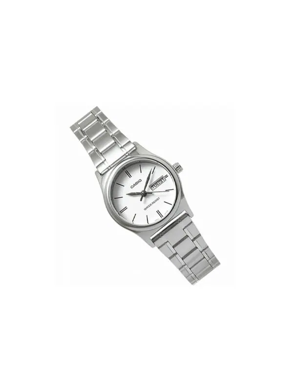 Часы CASIO Steel Bracelet Water Resistant Quartz Waterproof White Analog — изображение 2 из 4, оттенок белый