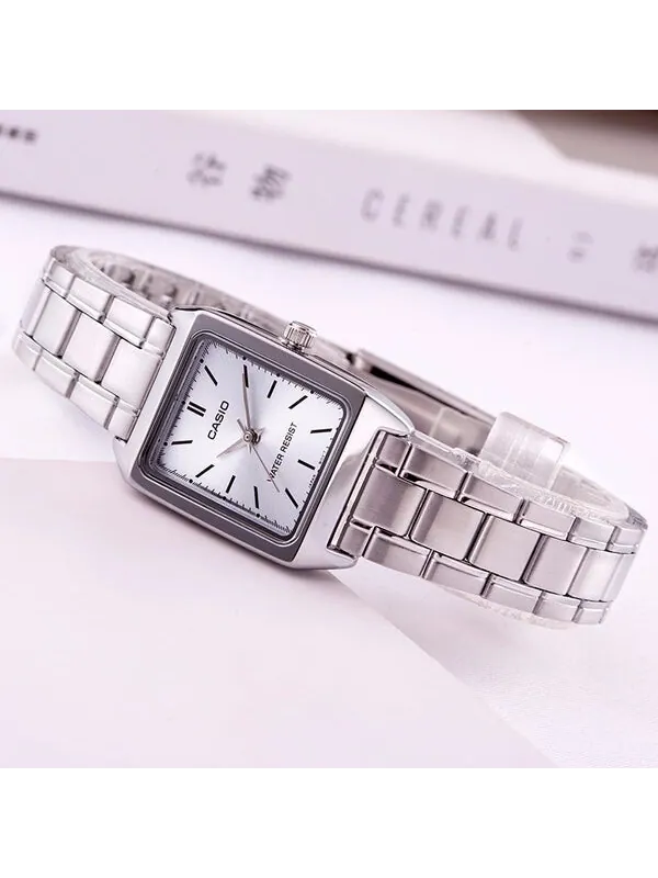 Часы CASIO DRESS Retro Small quartz Watch Silver Analog — изображение 4 из 4, оттенок серебряный