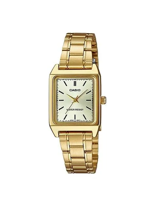 Часы CASIO Waterproof Quartz Gold Analog — изображение 1 из 4, оттенок золото