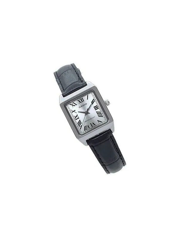 Часы CASIO Leisure Pointer Vintage Leather Squarees Quartzes White Analog — изображение 2 из 4, оттенок белый