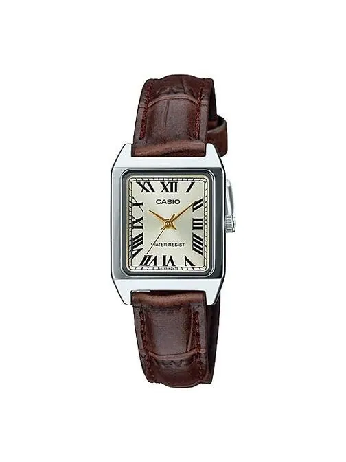 Часы CASIO VINTAGE Series Gold Strap Small Casual Retro Literature and Art Small TANK quartz Brown — изображение 1 из 4