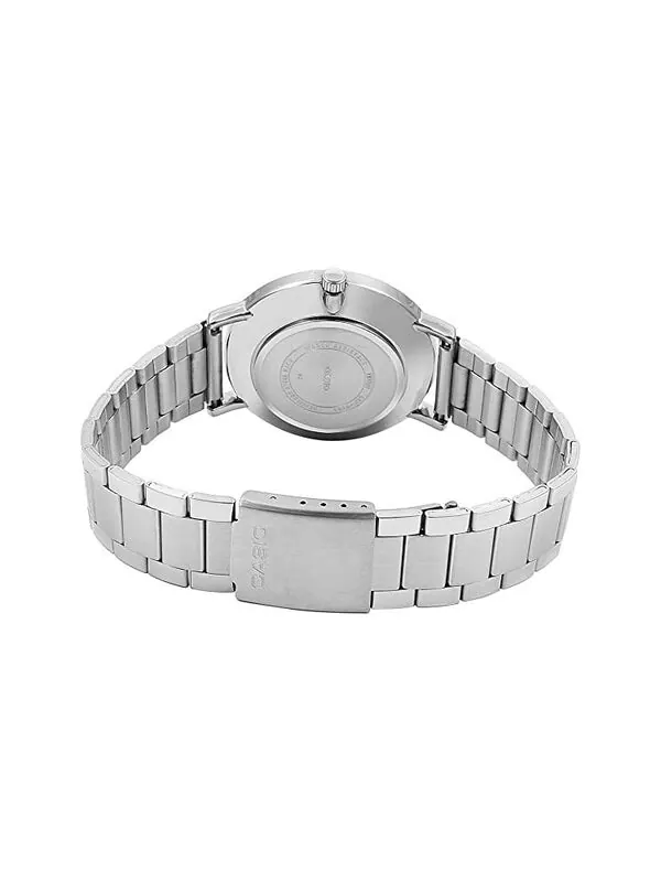Часы CASIO Waterproof Quartz Silver/Black Dial Black Analog — изображение 3 из 4, оттенок черный